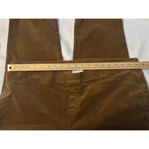 J.Jill Women’s 2X Brown Corduroy Pull On Pants Elastic Waist - Picture 4 of 6